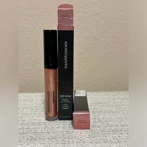 bareMinerals Gen Nude Patent Lip Lacquer, Blush Sapphire, NIB - Picture 1 of 1